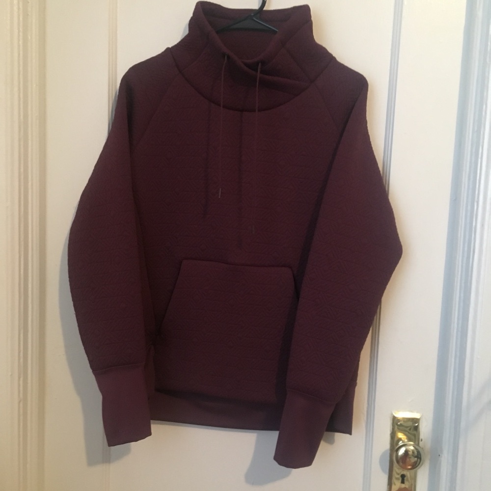 Athleta Quilted High neck Sweatshirt